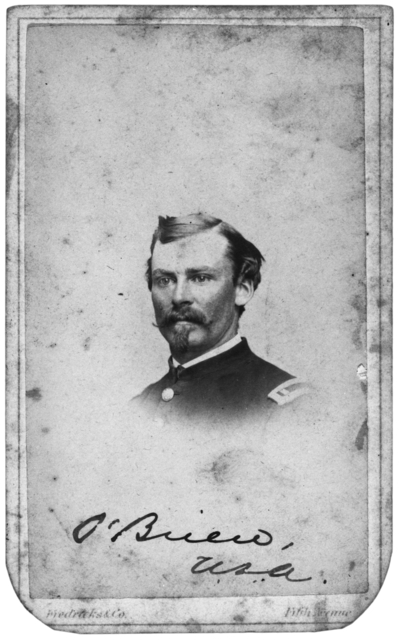 Portrait of Henry D. O'Brien, First Lieutenant, First Battalion, Minnesota Infantry Volunteers