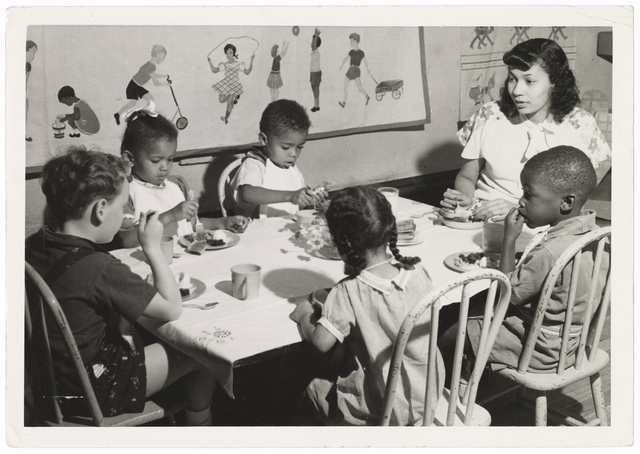 Lunch time at Hallie Q. Brown nursery school