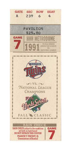 1991 World Series Game 7 (Braves vs. Twins)