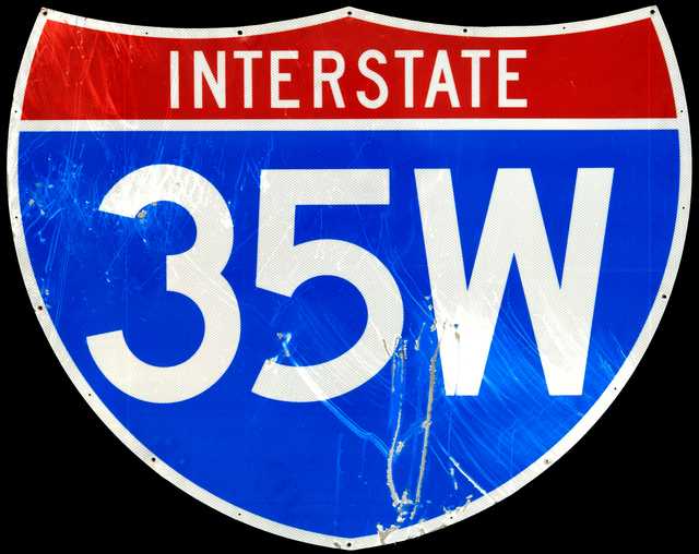 I-35W shield sign from bridge 9340 | MNopedia