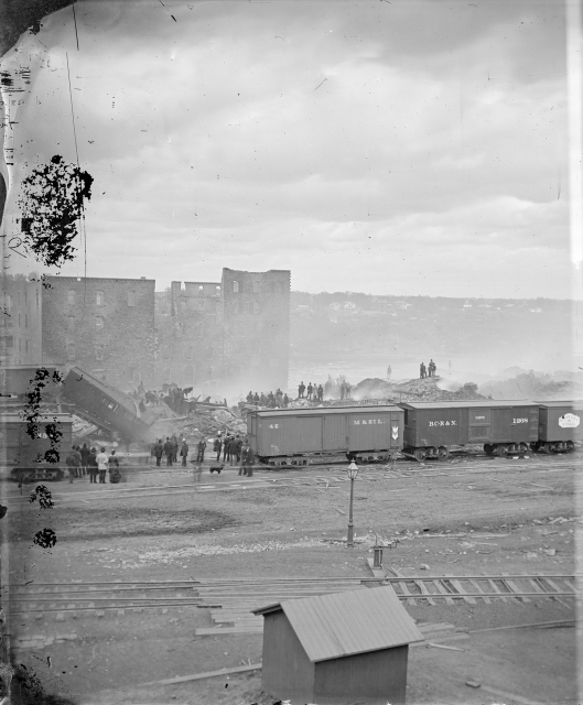 Ruins of Washburn A Mill and other mills after explosion, Minneapolis