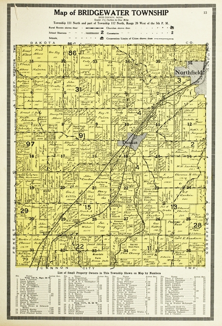 Map of Bridgewater Township