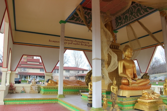 Interior of outdoor shrine