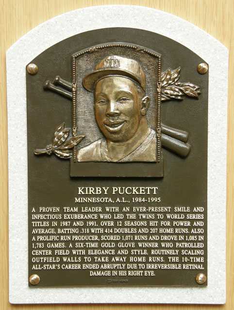Kirby Puckett Minnesota Twins 2001 Hall of Fame Induction 8x10