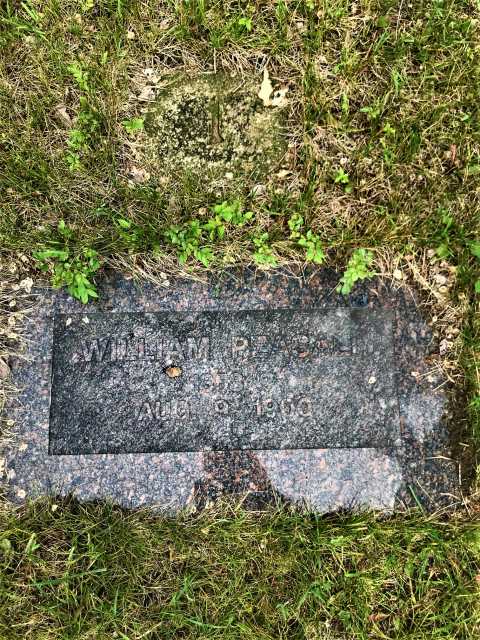 Headstone at Anoka State Hospital cemetery