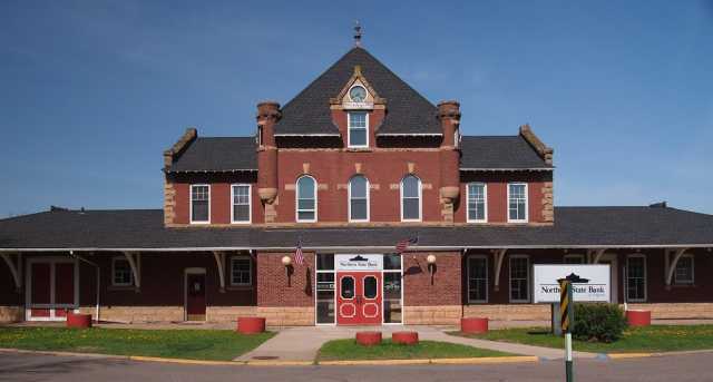 Color image of the Duluth, Winnipeg & Pacific Depot, Virginia, 2014. 