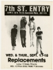 Replacements poster, 1981