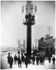 Lighting tower at Bridge Square, Minneapolis