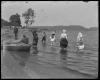 People wading at Frontenac Beach