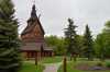 Color image of the Hopperstad Stave Church Replica, 2011. Photograph by Flickr user Steve Borsch. 