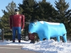 Paul Bunyan and Babe the Blue Ox statues in Bemidji