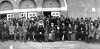 Black and white photograph of the Congregation in front of Pilgrim Baptist Church on opening day (December 16, 1927), 732 West Central Avenue, St. Paul.