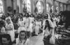 First Communion ceremony in St. Adalbert Church