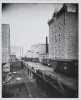 Black and white photograph of riverfront flour mills before the 1878 explosion.