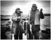 Minnesota Governor Karl Rolvaag and Iowa Governor Harold E. Hughes at the walleye opener at Gunflint Lake, May 15, 1965.