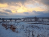 Winter sunset in Frontenac State Park