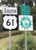 US Highway 61 sign