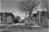 Black and white photograph of Milwaukee Avenue, 1985.