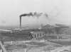 Black and white photograph of the Duluth & Iron Range Railroad shops, Two Harbors, 1915.