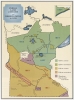 Color map of Indian Land Cessions and Reservations in Minnesota to 1858