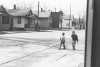 Black and white photograph of State Street, 1960. 