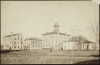 Black and white photograph of the grounds of the Minnesota State Reform School. Taken by T.W. Ingersoll c.1875.