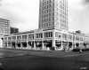 Black and white photograph of Foshay Tower at Ninth Street and Marquette, Minneapolis, 1958