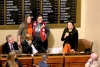 State Representatives Keeler, Kozlowski, and Becker-Finn during House debate on MIFPA