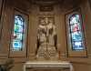 Color image of statues of Saints Cyril and Methodius in the St. Paul Cathedral’s Shrine of Nations. Photographed by Paul Nelson on July 10, 2014.