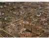 Aerial view of St. Peter showing massive destruction caused by the tornado.