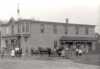 Black and white photograph of Strunk Saloon in Hanover, ca. 1906.