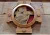 Color image of a station of the cross set on travertine (limestone) inside the St. Paul Cathedral. Photographed by Paul Nelson on July 16, 2014.