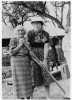 Black and white photograph of Sholom Home groundbreaking ceremony