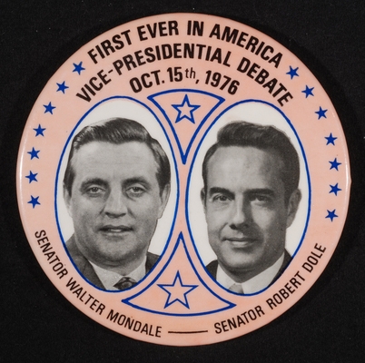 Vice-presidential debate button