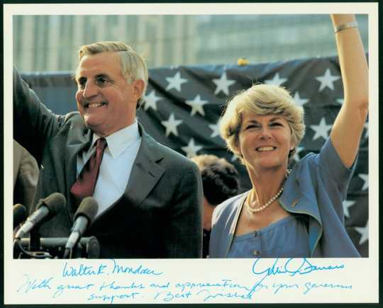 Walter Mondale and Geraldine Ferraro