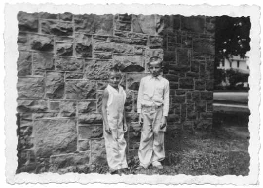 Walter Mondale with his brother