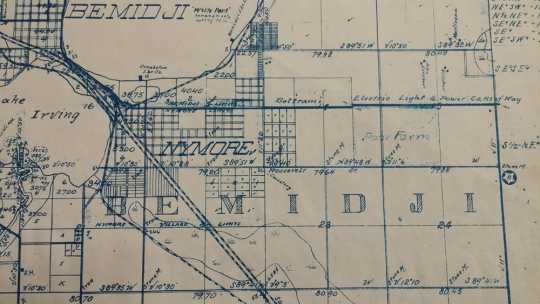 Detail of Bemidji plat map