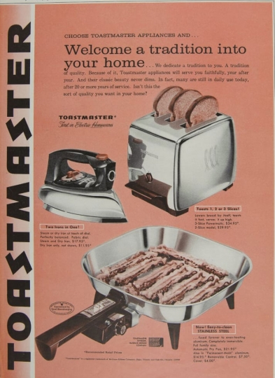 1928 HOTPOINT wholeselling WAFFLE IRON BREAKFAST