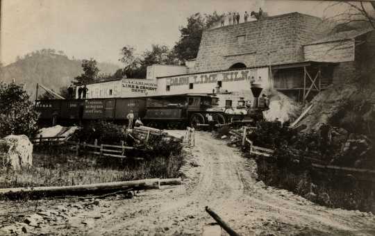 photograph of limestone kiln