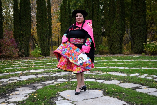 Huaylarsh dance attire from Huancayo, Peru