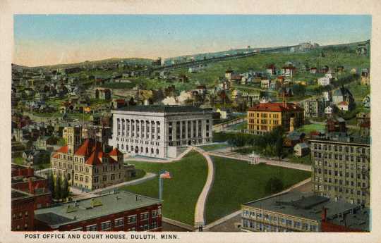 Looking west across downtown Duluth