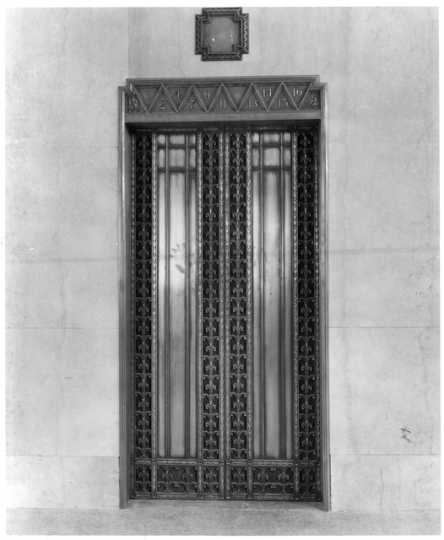 Elevator inside Northwestern National Bank, Minneapolis