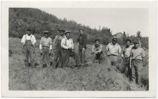 Civilian Conservation Corps workers at Grand Portage