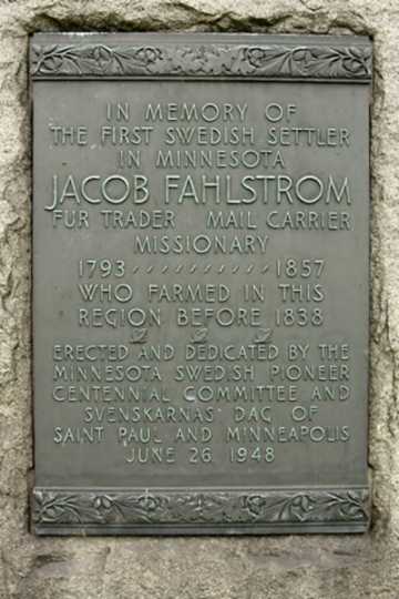 Jacob Fahlström plaque