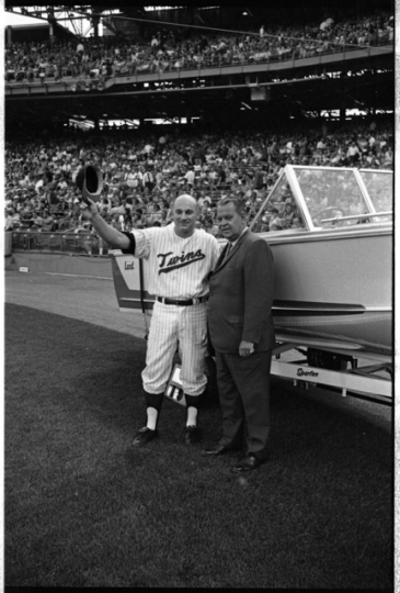 Harmon Killebrew Statue at Target Field Black and White Twin Cities