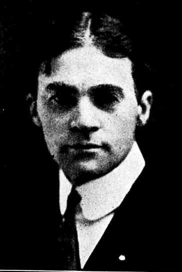 Black and white newspaper image of George W. Holbert, c.1911.