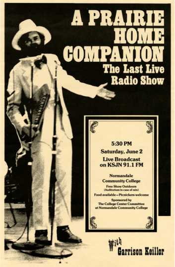 Advertisement for A Prairie Home Companion