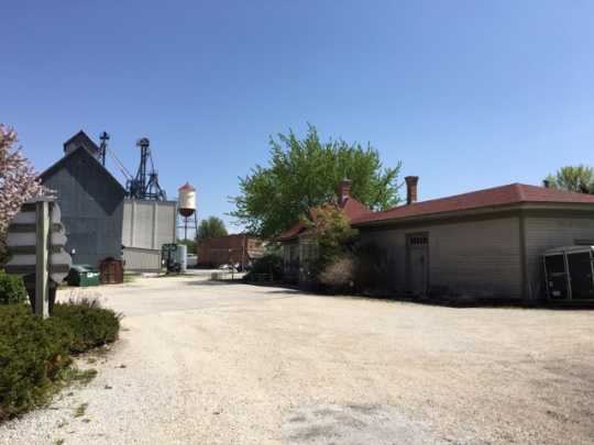 McMichel Grain Elevator and Harmony Train Depot