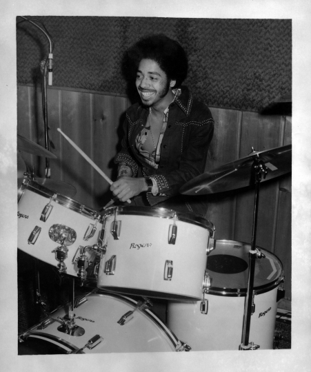 Morris Day on drums