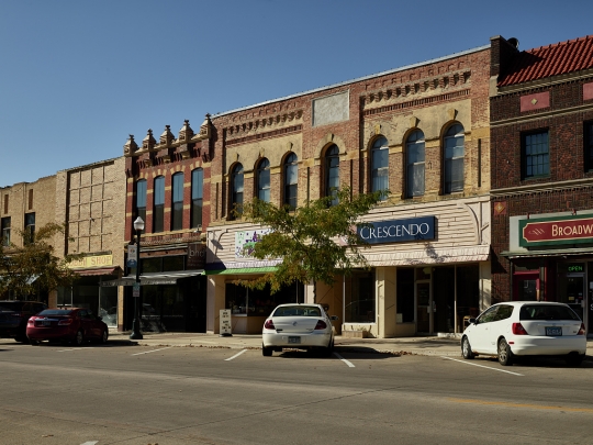 Broadway Avenue businesses in the Albert Lea Commercial Historic District